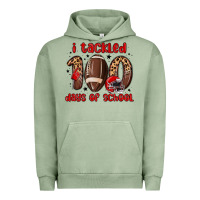 Pigment Oil Green i tackled 100 days of school Urban Hoodie - MaliasSmallBusiness