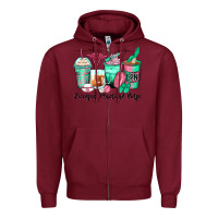 Burgundy licensed practical nurse coffee cups Zipper Hoodie - Zillion Design Studio