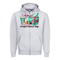 Heather Grey licensed practical nurse coffee cups Zipper Hoodie - Zillion Design Studio