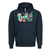 Navy licensed practical nurse coffee cups Zipper Hoodie - Zillion Design Studio