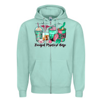 Seafoam licensed practical nurse coffee cups Zipper Hoodie - Zillion Design Studio