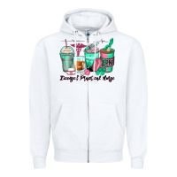 White licensed practical nurse coffee cups Zipper Hoodie - Zillion Design Studio
