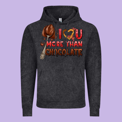 I Love You More Than Chocolate Vintage Hoodie Designed By Adodesignshop