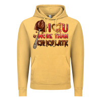 Vintage Mustard i love you more than chocolate Vintage Hoodie - AdoDesignShop