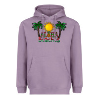 Lavender aloha beaches Heavyweight Hoodie - CowhideDigitalArt