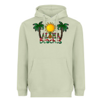 Matcha aloha beaches Heavyweight Hoodie - CowhideDigitalArt