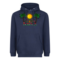 Navy aloha beaches Heavyweight Hoodie - CowhideDigitalArt