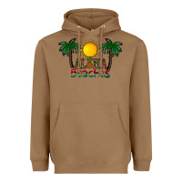 Toasted Coconut aloha beaches Heavyweight Hoodie - CowhideDigitalArt