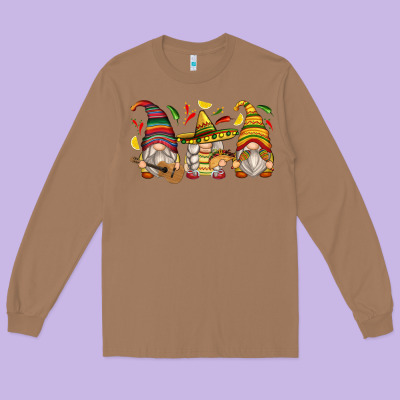 Mexican Gnomes Long Sleeve Tee Designed By Zillion Design Studio