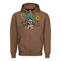 Chestnut western alaskan husky mom Zipper Hoodie - texasbilliewilder