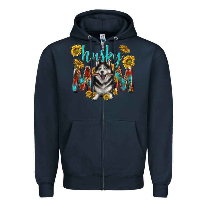 Western Alaskan Husky Mom Zipper Hoodie by texasbilliewilder | Teevron