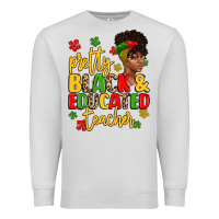 Dove Grey pretty black and educated teacher Premium Sweatshirt - Artiststas