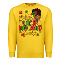 Lemon pretty black and educated teacher Premium Sweatshirt - Artiststas