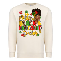 Sandshell pretty black and educated teacher Premium Sweatshirt - Artiststas