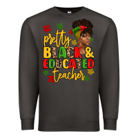 Smoke pretty black and educated teacher Premium Sweatshirt - Artiststas
