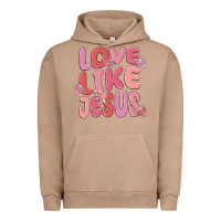 Pigment Burro love like jesus Urban Hoodie - MaliasSmallBusiness