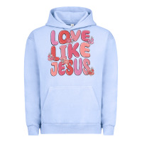 Pigment Grape Ice love like jesus Urban Hoodie - MaliasSmallBusiness