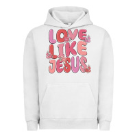 Pigment Lunar Rock love like jesus Urban Hoodie - MaliasSmallBusiness
