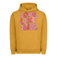 Pigment Peanut Butter love like jesus Urban Hoodie - MaliasSmallBusiness