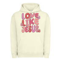 Pigment Pistachio love like jesus Urban Hoodie - MaliasSmallBusiness