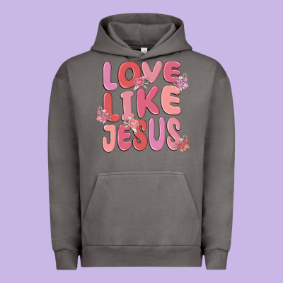 Love Like Jesus Urban Hoodie Designed By Maliassmallbusiness