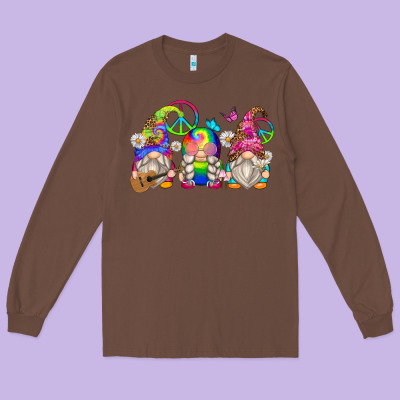 Hippie Gnomes Long Sleeve Tee Designed By Zillion Design Studio