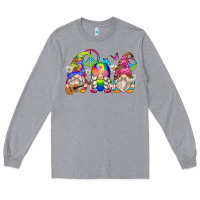 Heather Grey hippie gnomes Long Sleeve Tee - Zillion Design Studio