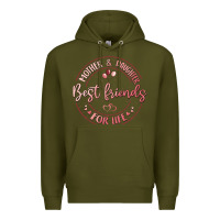 Army Green mother and daughter best friends for life Premium Hoodie - MaliasSmallBusiness