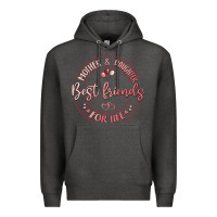 Charcoal Heather mother and daughter best friends for life Premium Hoodie - MaliasSmallBusiness