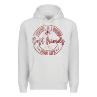 Dove Grey mother and daughter best friends for life Premium Hoodie - MaliasSmallBusiness