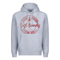 Heather Grey mother and daughter best friends for life Premium Hoodie - MaliasSmallBusiness