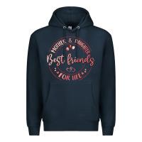 Navy mother and daughter best friends for life Premium Hoodie - MaliasSmallBusiness