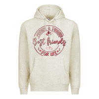 Oatmeal Heather mother and daughter best friends for life Premium Hoodie - MaliasSmallBusiness