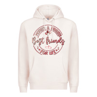 Pale Pink mother and daughter best friends for life Premium Hoodie - MaliasSmallBusiness