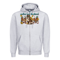 Heather Grey western australian shepherd mom Zipper Hoodie - texasbilliewilder