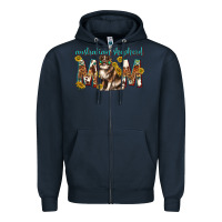 Navy western australian shepherd mom Zipper Hoodie - texasbilliewilder