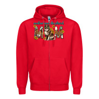 Red western australian shepherd mom Zipper Hoodie - texasbilliewilder