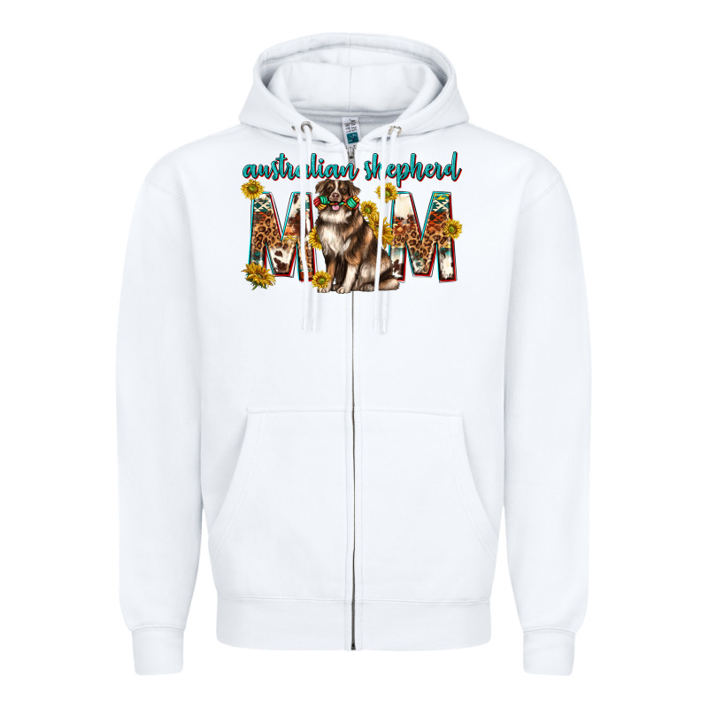 Western Australian Shepherd Mom Zipper Hoodie by texasbilliewilder | Teevron