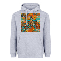 Heather Grey western stars seamless pattern Heavyweight Hoodie - HRA Design Shop