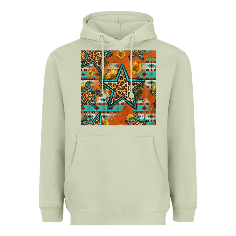 Western Stars Seamless Pattern Heavyweight Hoodie by HRA Design Shop | Teevron