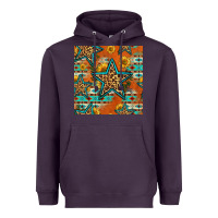 Plum western stars seamless pattern Heavyweight Hoodie - HRA Design Shop