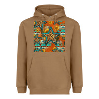 Toasted Coconut western stars seamless pattern Heavyweight Hoodie - HRA Design Shop