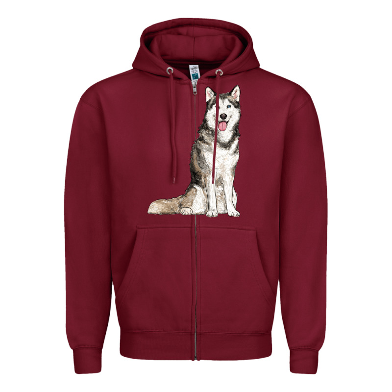 Husky Zipper Hoodie by RanaPortraitStore | Teevron