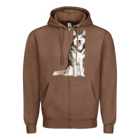 Chestnut husky Zipper Hoodie - RanaPortraitStore