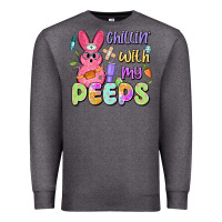 Charcoal Heather chillin' with my peeps Premium Sweatshirt - Artiststas