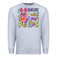 Heather Grey chillin' with my peeps Premium Sweatshirt - Artiststas