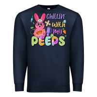 Navy chillin' with my peeps Premium Sweatshirt - Artiststas