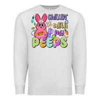 Oatmeal Heather chillin' with my peeps Premium Sweatshirt - Artiststas