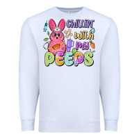 White chillin' with my peeps Premium Sweatshirt - Artiststas