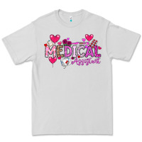Dove Grey Valentine Medical Assistant Premium Tee - CowhideDigitalArt